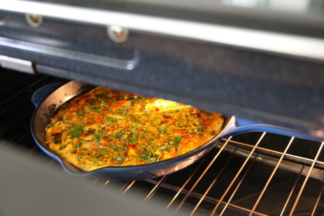 frittata in oven