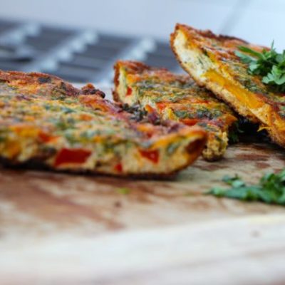Sunday Morning Frittata – A Story of a Wrinkled Red Pepper