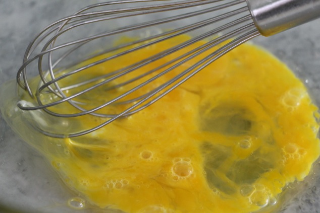 whisking eggs