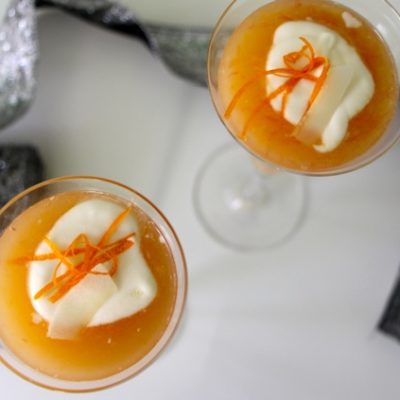 Cheers to the New Year – Orange-Coconut Alcoholic Drink