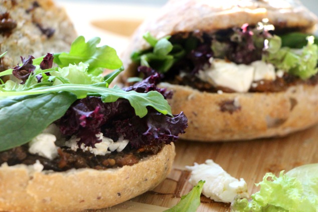 Eggplant Goat Cheese Sandwich - afooda