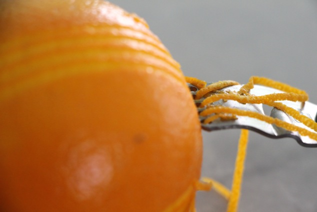 orange zest up close