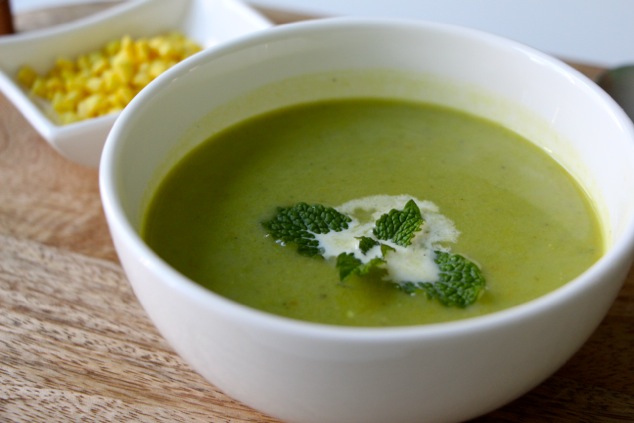 pea soup in bowl
