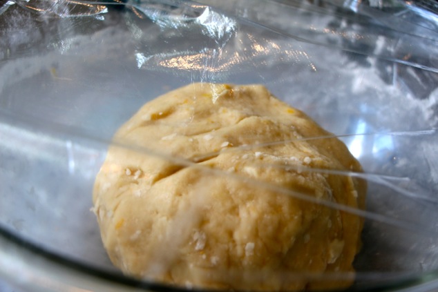 resting dough covered