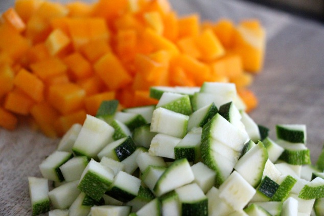 cubed vegetables fo ptitim