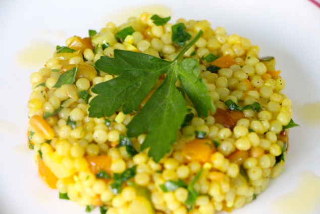 ptitim israeli couscous on plate