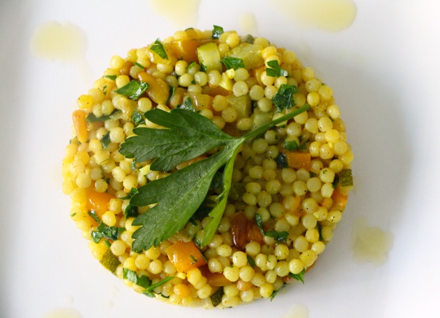 ptitim israeli couscous served