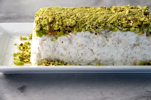 Halva pistachio cake ready