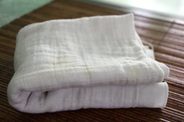 folded cheesecloth