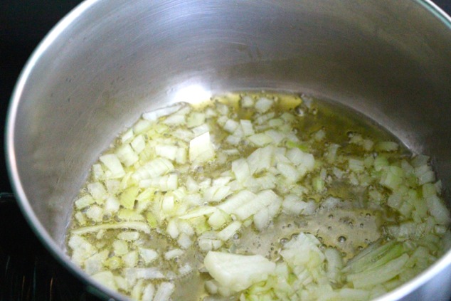 onions in olive oil