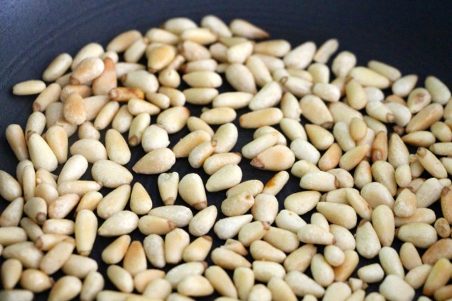 pine nuts toasted