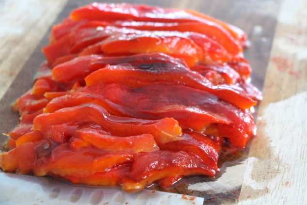 roasted peppers stripes