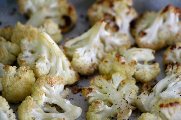 roasted cauliflower florets