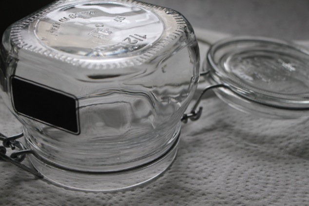 glass jar drying