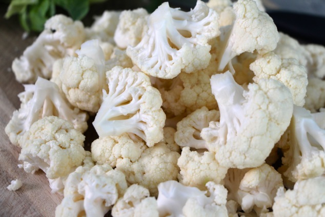 cauliflower cut into florets