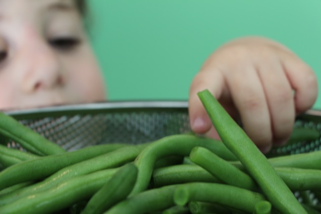 green beans and little boy