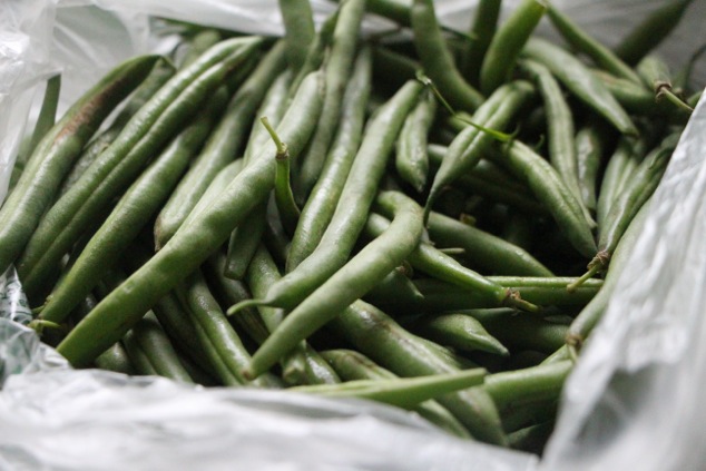 green beans in a bag