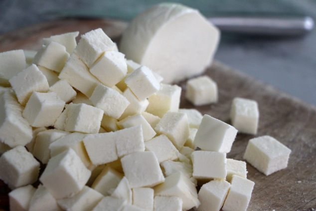 mozzarella cubes