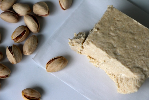 Halva and pistachios