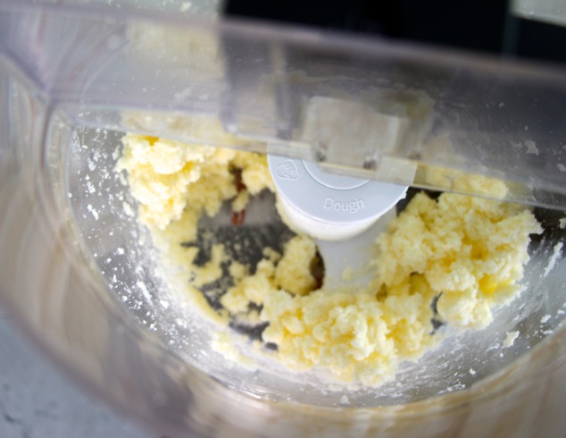 butter and sugar in food processor