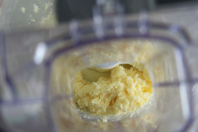 butter mixture in food processor