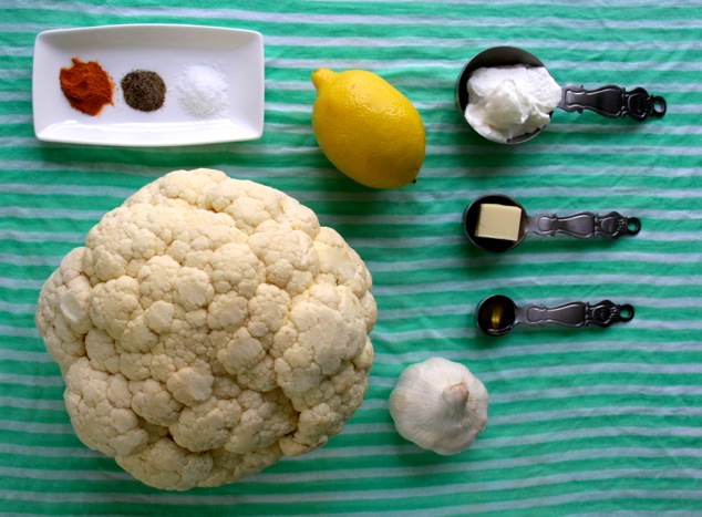 mashed cauliflower ingredients