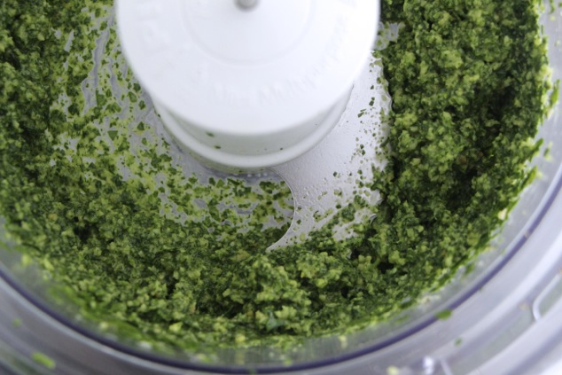 parsley pesto in food processor