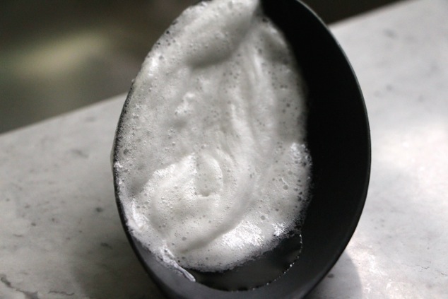 spoon with foam