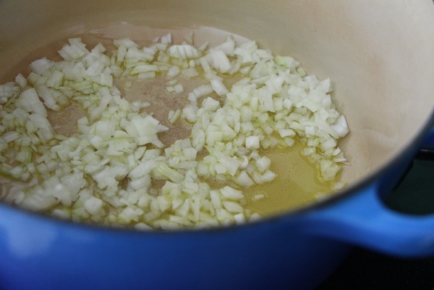 sautéing onions