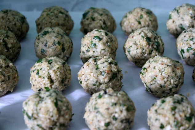 formed matzo balls