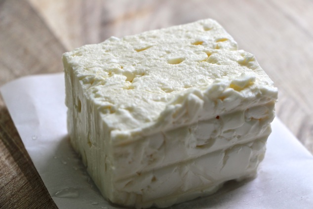 feta cheese up close