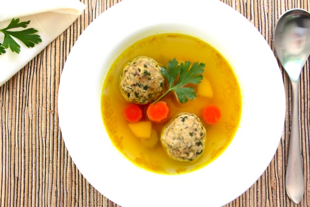 matzo balls soup set and ready