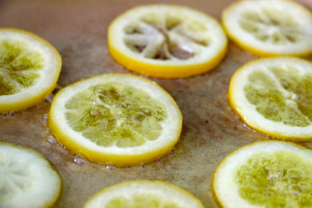 frying lemon slices