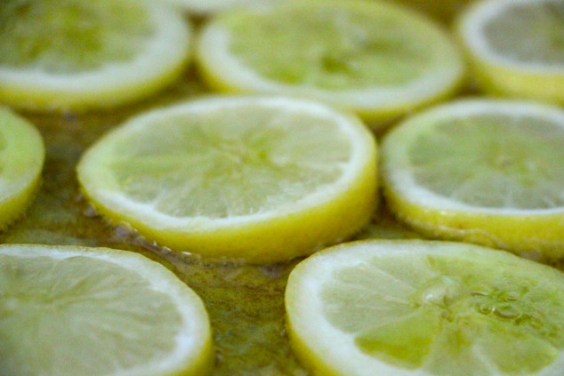 lemon slices frying