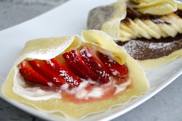 plated crepes