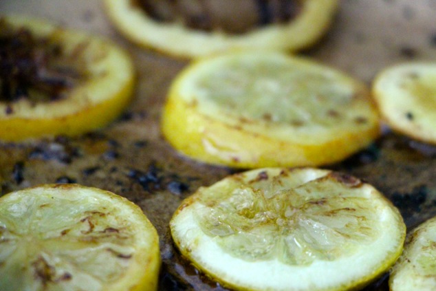 up close frying lemons