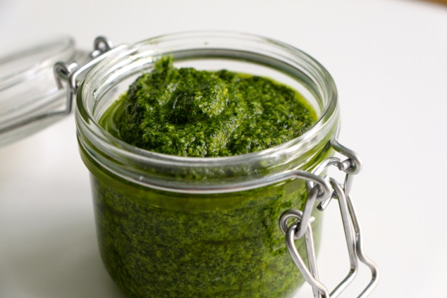 pesto in a jar