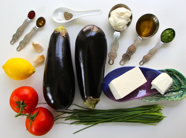 rolled eggplants ingredients