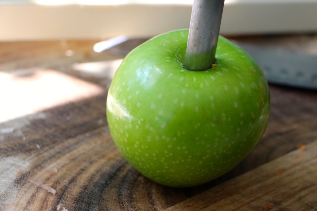 coring apple