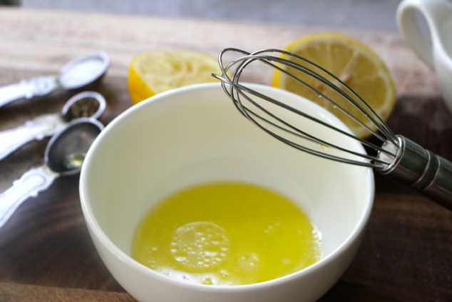 lemon juice and olive oil