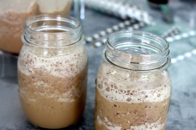 coffee pecan granita in cups