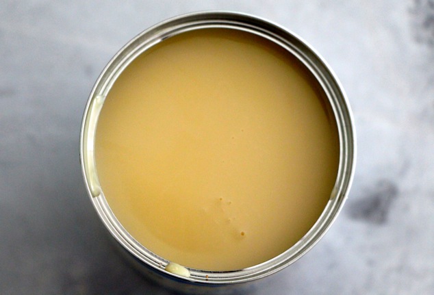 condensed milk close up