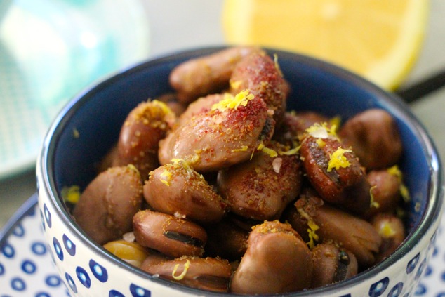 fava beans served with spices and lemon juice