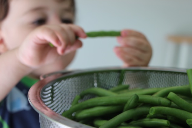 taking green bean