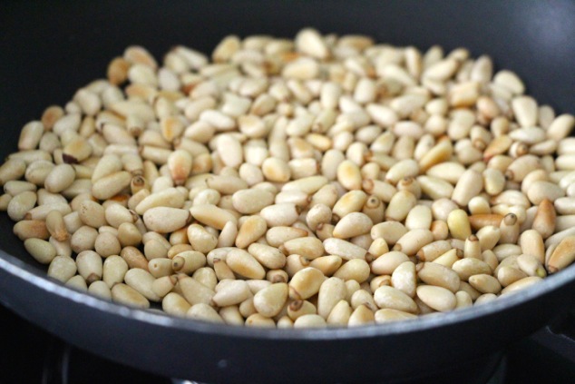 toasted pine nuts