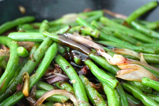 adding silan to green beans