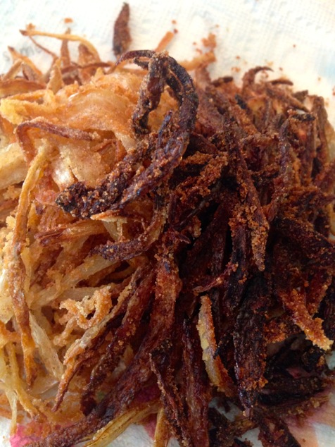 burnt fried onions