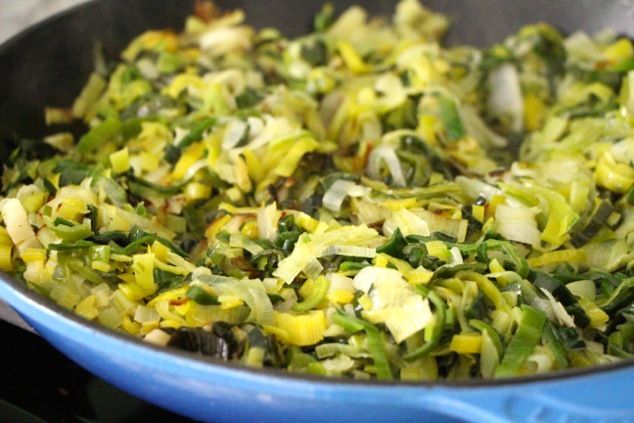 sautéed leeks soften