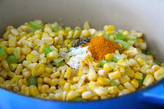 adding-spices-to-the-corn-soup