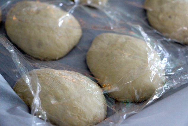 fricassee dough rolls rising